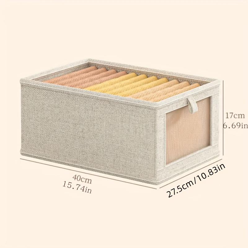 

1 шт. Складной ящик для хранения одежды - контейнер для хранения одежды для нижнего белья, носков и брюк, простой в использовании