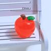 3D Cartoon Apple Resin Charms for DIY Jewelry and Keychains