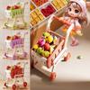 Simulation Shopping Cart Toy Set 32PCS/Set Kids Role Playing Toy  Indoor Play