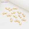2 Sizes Shell material Crescent Moon Pendant Connectors 18K Gold Plated High Quality Pendant Crafts DIY Jewelry Making Findings