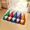 1pc, 2D Flat Printing Multicolor Dwarf Gnome Entrance Mat, Non-Slip Machine Washable Easy Clean Polyester Carpet, Suitable for Home And Outdoor Decor,