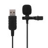 USB Clip On Computer Microphone Omnidirectional Mini Mic Condenser for PC