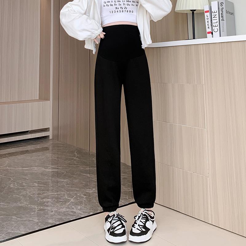 Maternity Tummy Support Slimming Lantern Pants - Autumn/Winter Casual Long Style XL