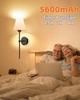 Wireless Indoor Wall Lamp with Detachable RGB Light Bulb, Remote Control, and Timer; Perfect for Living Room or Bedroom.