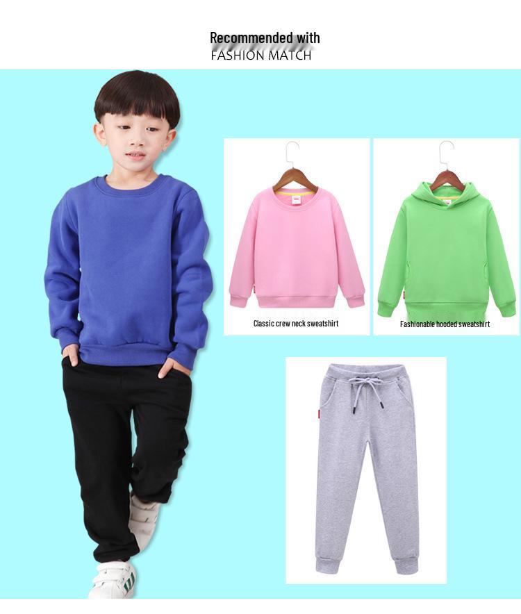 Spring/Autumn Kids' Cotton Fleece Casual Sweatpants for Boys and Girls