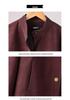 Women's Retro Suede Stand Collar Motorcycle Leather Jacket - Slim Fit, Genuine Leather, 2025 Edition