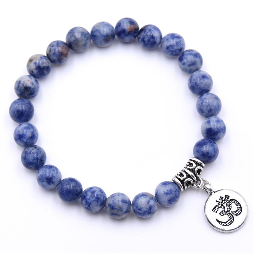 European American Cross-Border Yoga Bracelet: Volcanic Stone, Sea Wave, Starfish, Lotus Pendant