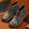 Genuine Leather Men's Ankle Boots Classic Casual Shoes Breathable Walking Hiking Shoes High Quanlity Leisure Boots Winter Shoes