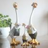 Creative Cartoon Duck Garden Ornament - Hand-Painted Resin Animal Craft