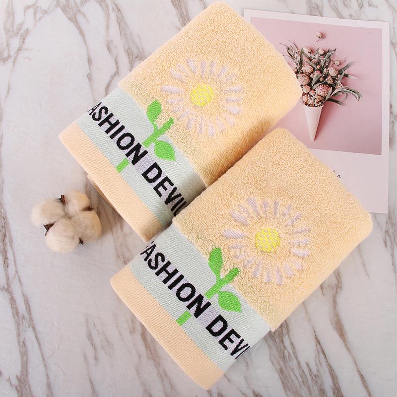 Soft, Thick Pure Cotton Face Towels - Absorbent and Gentle for Adults