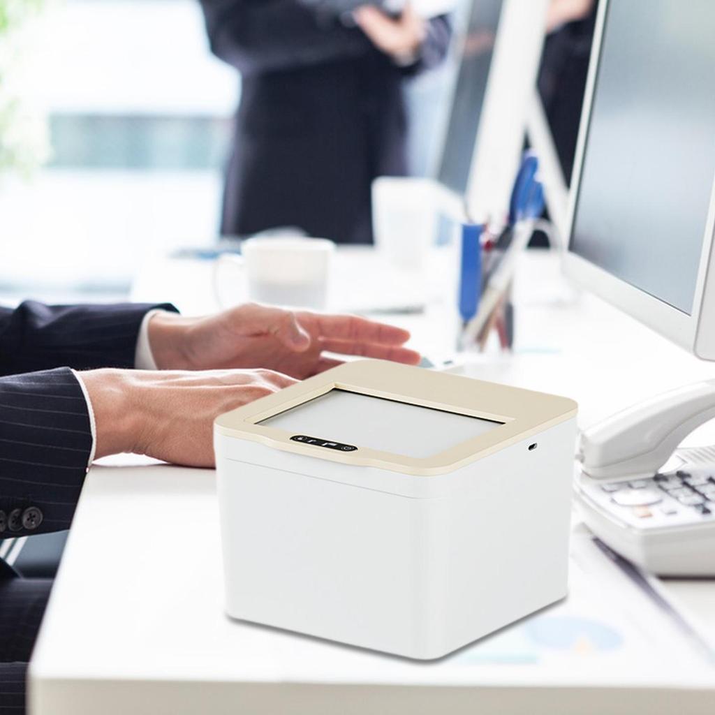 Automatic Sensor Trash Can Small Plastic Rubbish Bin Compact Design for Bathroom Kitchen Bedroom Office