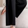 Summer Wide Leg Pants Woman Clothes Elastic Waist Elegant Casual Summer Black Pants