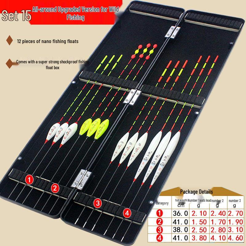 High-Sensitivity Nano Bright Fishing Float Set for Carp & Crucian Carp