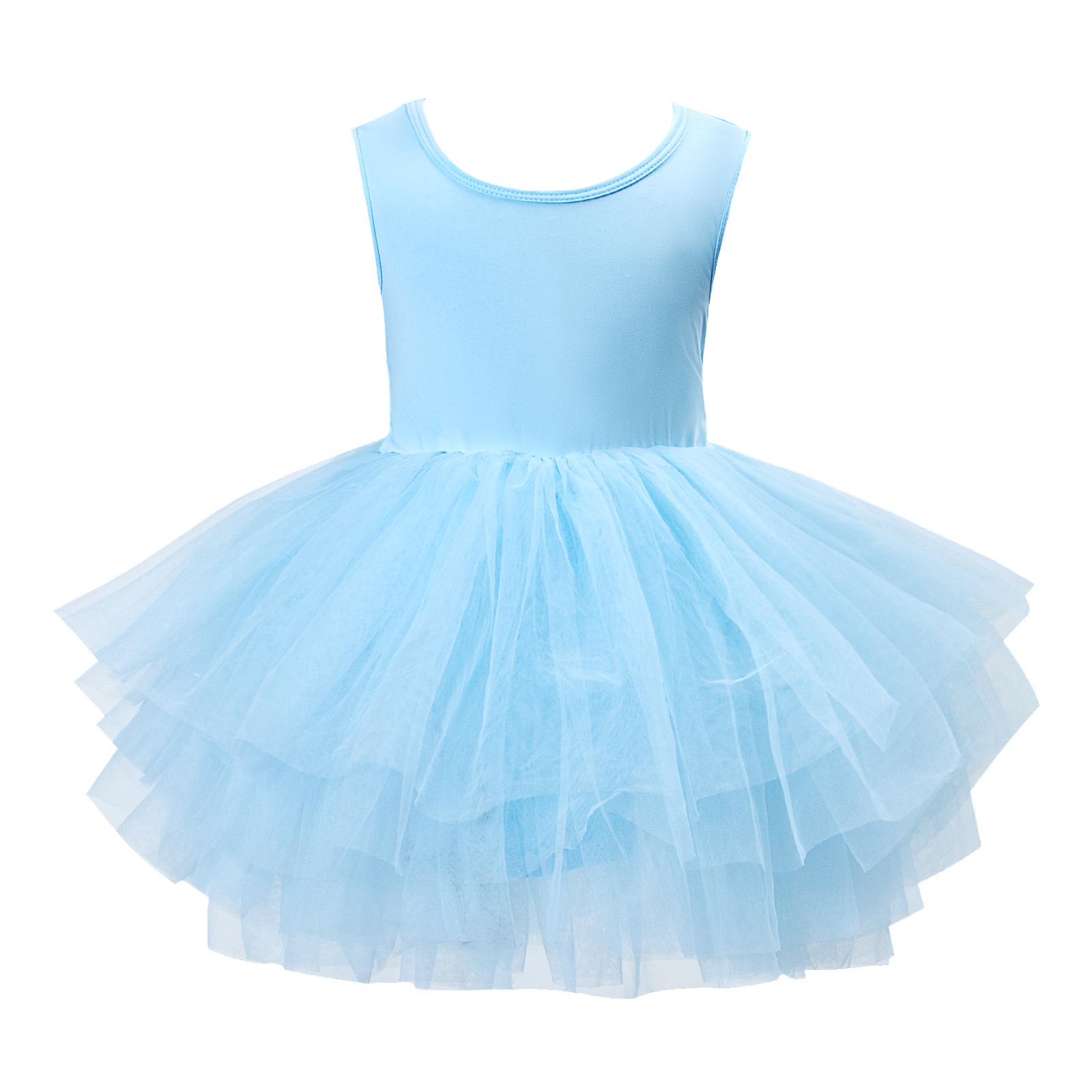 

Детское балетное платье-пачка в европейском и американском стиле - Детский танцевальный костюм для выступлений L-120CM