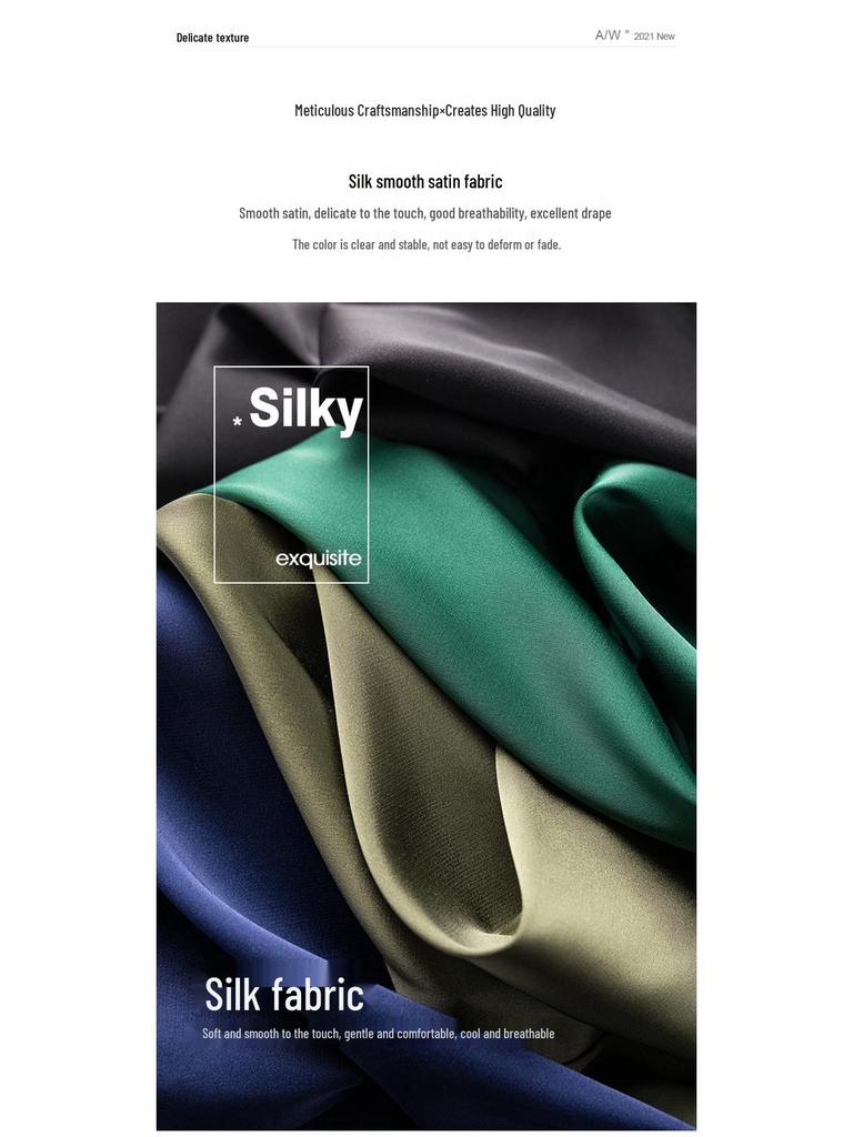 Damen Einseitiges V-Ausschnitt Seidensatin Camisole - Innen- und Außenbekleidung