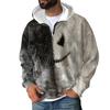 Men Zipper With Pockets  Vintage Hoodies Casual Sweatshirts Lightweight