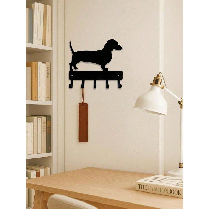 Dog Paw Wall Hooks Rustic Wood Entryway Organizer Pet Themed Home Decor Gift