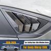 For Geely Binray COOL 2018-2026 Car Rear Side Window Louver Stickers Rear Triangle Shutter Trim Cover Auto Styling Accessories