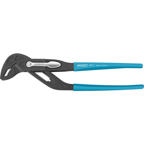 HAZET 760-2 Water Pump Pliers, Grip Pliers, Plumbing Tool, Quick Adjustment, Large Diameter, Maximum Opening Width 50mm, Total Length 260mm, Professio