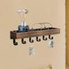 Key Holder Wall Mount Shelf Hat Rack Coat Hook Cloth Hanger for Bedroom Living Room