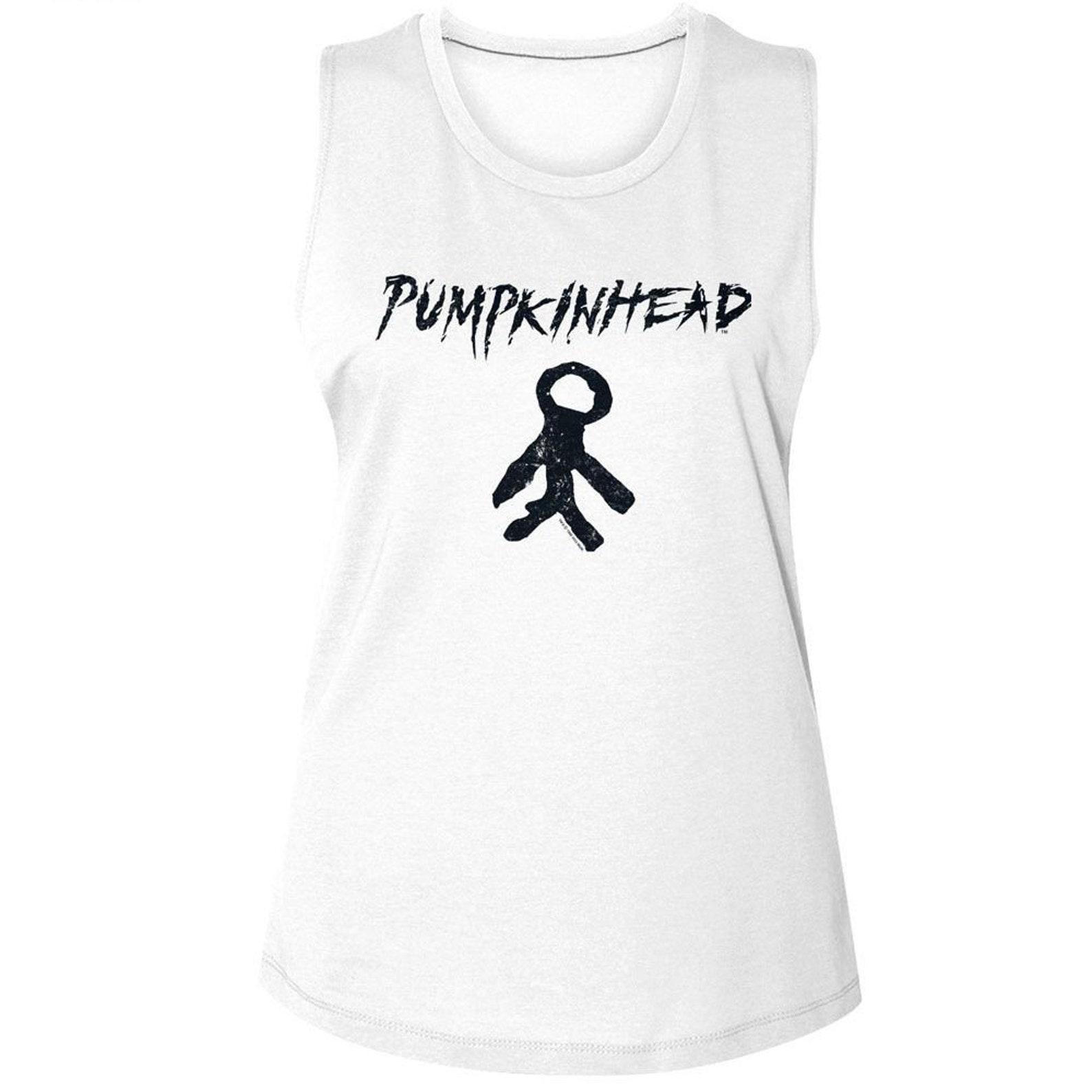 Pumpkinhead Charm and Logo White Women s Muscle Tank Top L