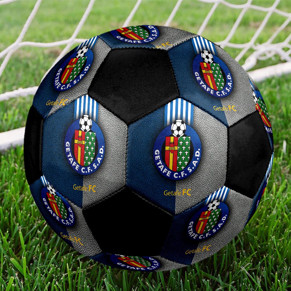 SIZE 5 Getafe CF Soccer Ball Colorful All Ages Machine Stitched PVC Competition Ready Durable High-Bounce