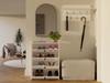 Loka White Shoe Cabinet
