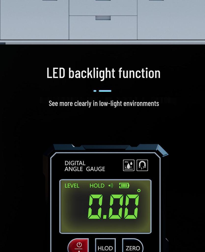 New Dual-Laser Digital Inclinometer with Strong Magnetic Base for Accurate Angle Measurements