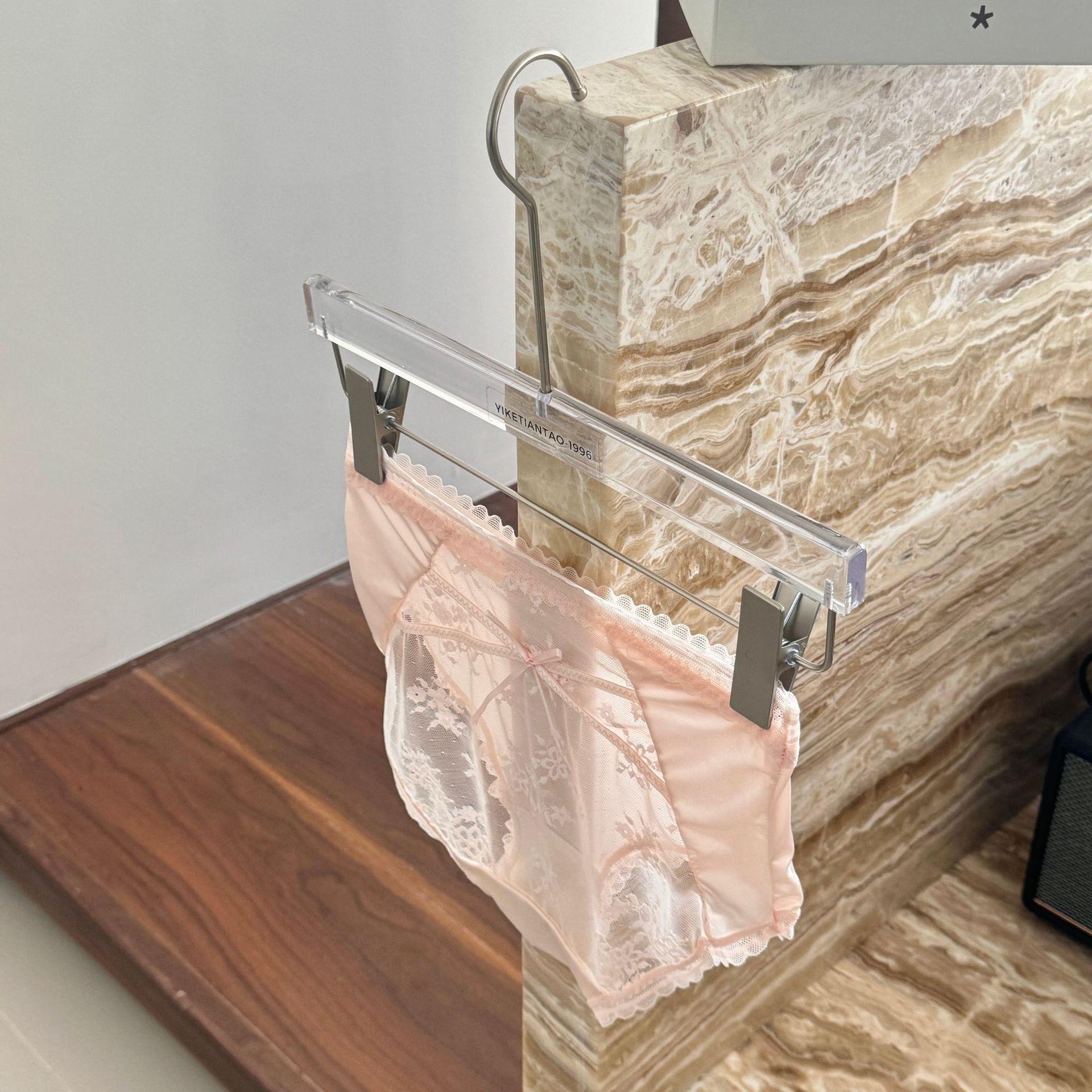 

Французское прозрачное женское нижнее белье из чистого хлопка с бантом и средней талией для девочек M