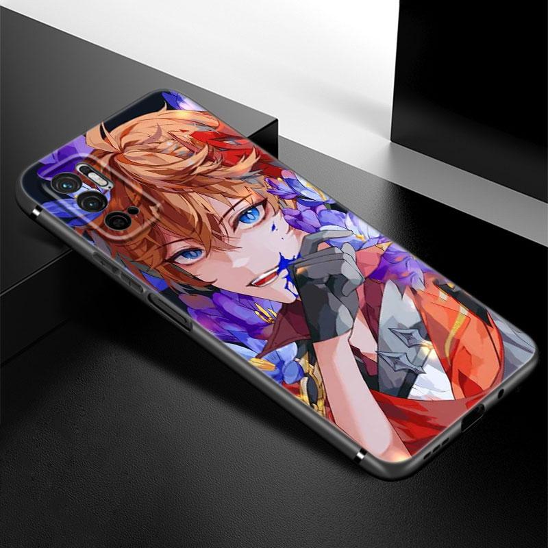 Genshin Impact Raiden Shogun Baal Case For Xiaomi Redmi Note 7 8 9 10 Lite 11 11E 11T 12 Pro 11S 4G 10T 5G 8T 9S 10S Black Cover