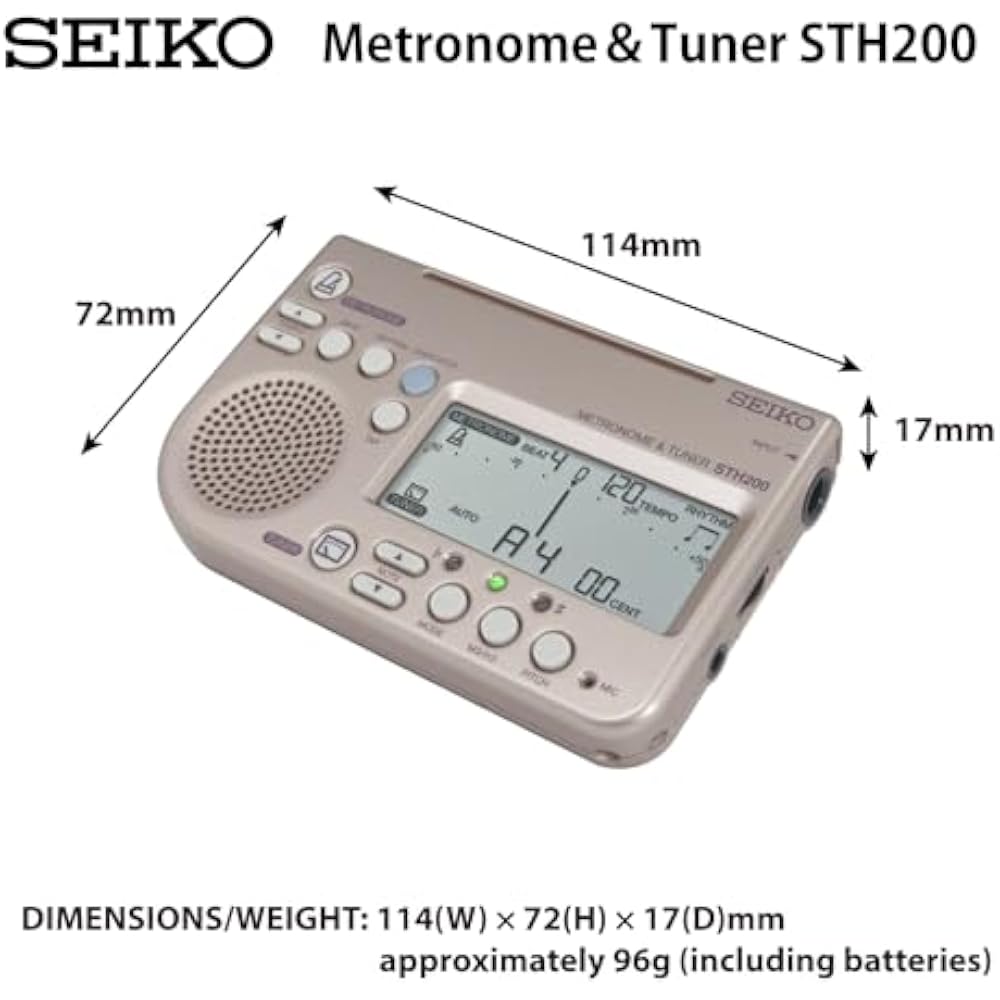 Seiko Seiko Metronome & Tuner Gold STH200K