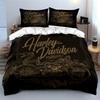 Vintage Harley Davidson Design Bedding Duvet Cover Set Duvet Cover Pillowcases  (1*Duvet Cover 2*Pillowcases, Without Duvet Insert)