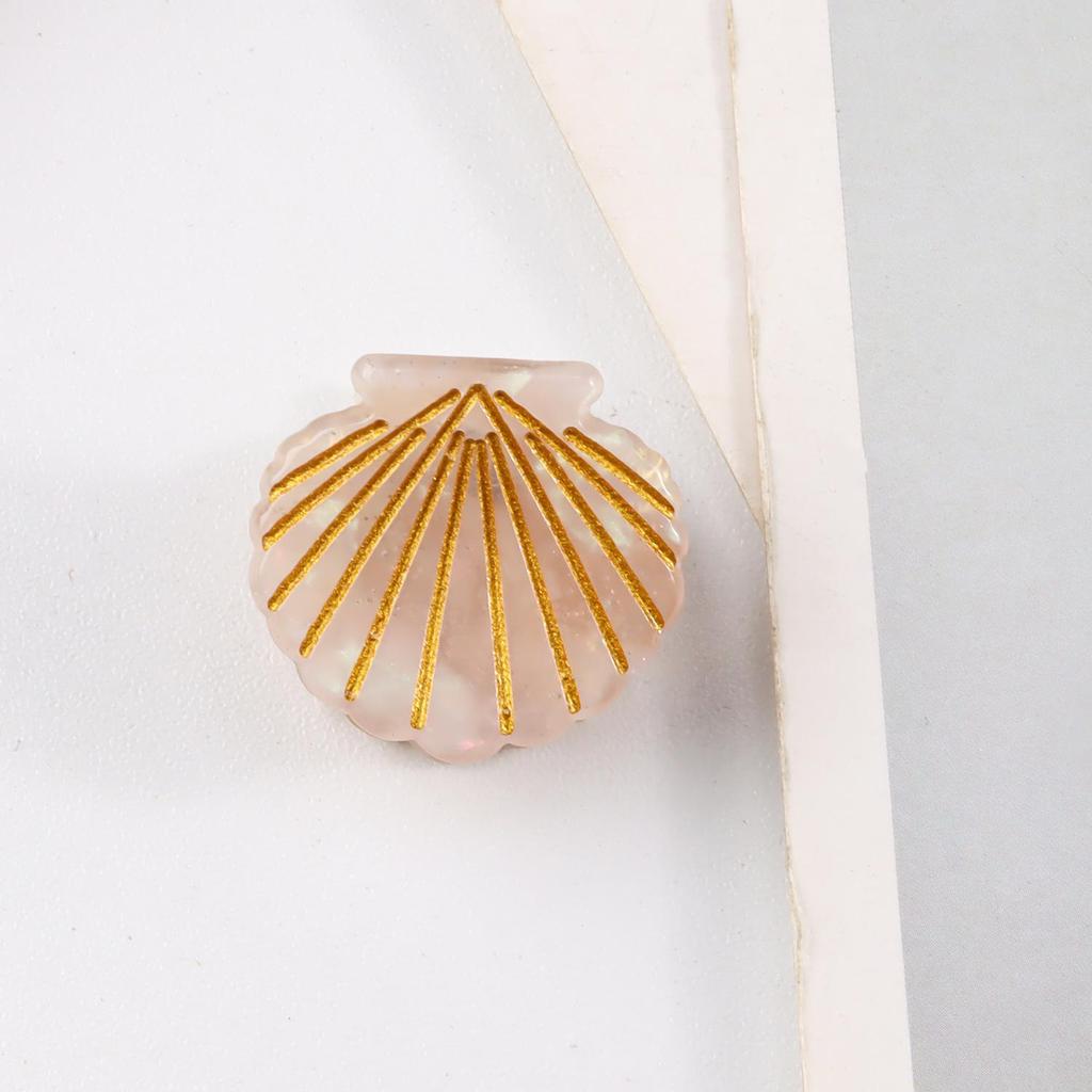 Bamboo Yao Jewelry Shell Claw Clip - Sweet Girl Style Hair Accessory for Women, Fashionable Bangs Clip 