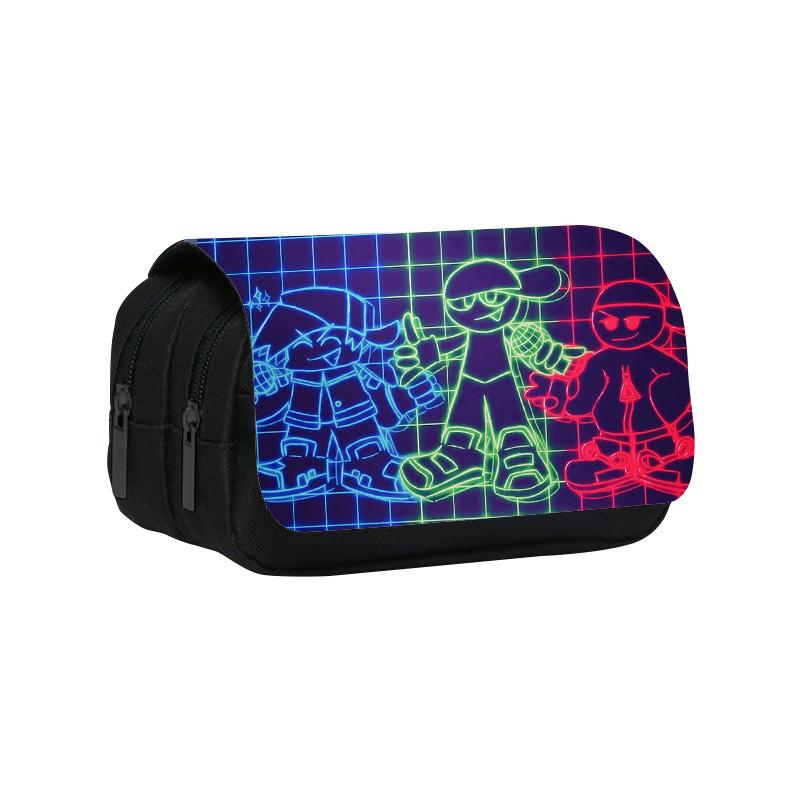 Friday Night Funkin Pencil Case With Nylon Material And Spacious Storage For Students