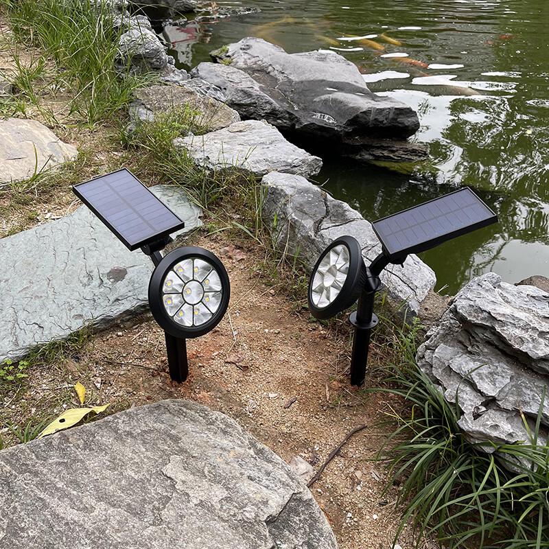 Solar 9-LED Garden Spotlight