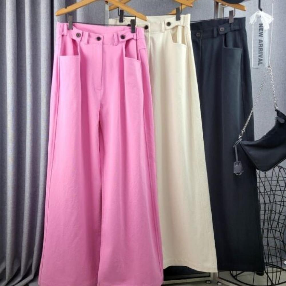 C S In The Room Men baSiC Wide Cotton pantS 3Color blaCk Label