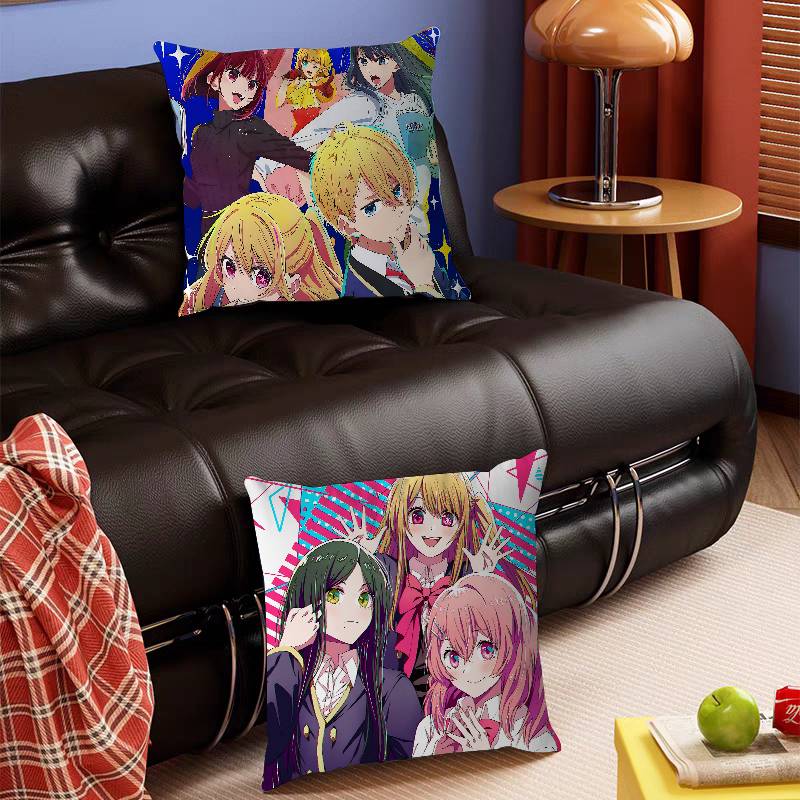 Anime Oshi No Ko Pillow Case Removable Washable Cushion Cover – All-Season Soft Linen