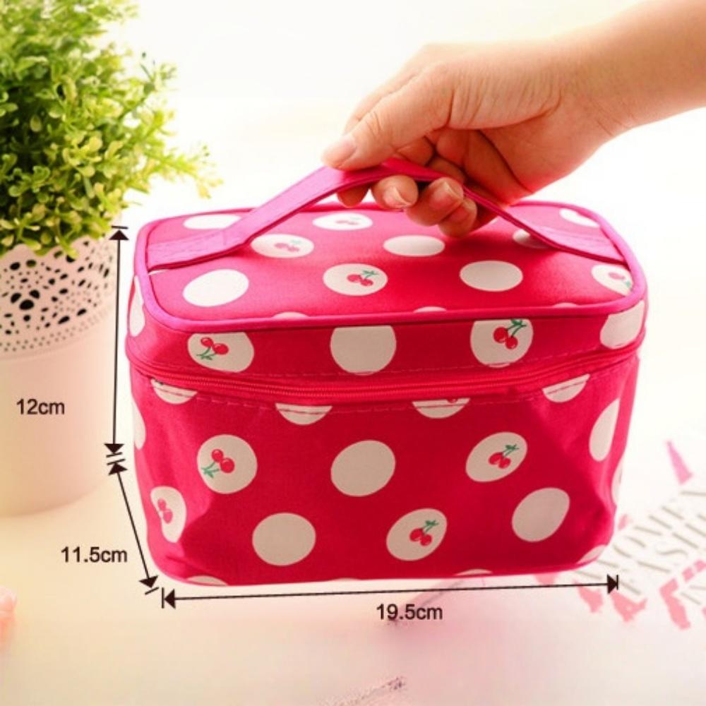 Portable Cosmetic Storage Bag Multifunction Waterproof Makeup Organizer Travel Cosmetic Handbag With Mirror Storage Toiletry Bag