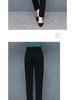 Woodpecker Autumn Women's High Waist Straight-Leg Draped Suit Pants