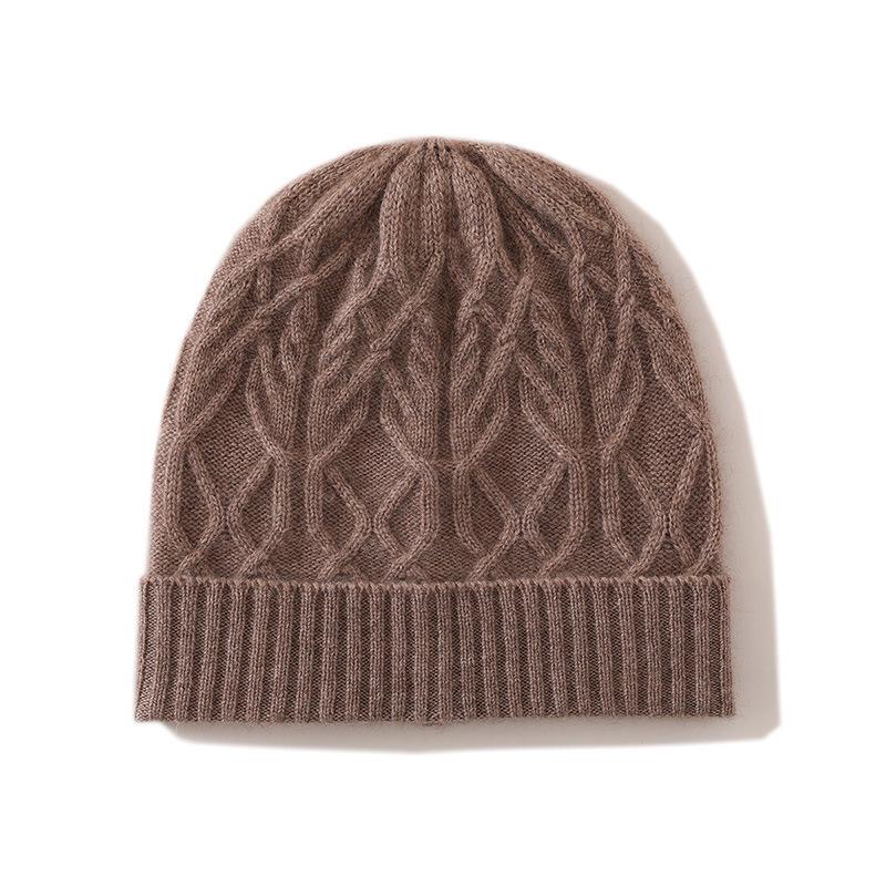 2025 Spring Women s Cashmere Cable Knit Warm Fashion Hat One Size