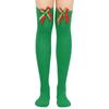 Women's Bowknot Christmas Stockings Over-the-Knee Socks