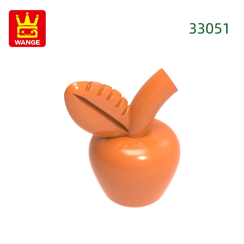 Non-Toxic 163Pcs/Lot 33051 Apple Building Blocks Moc Fruit Accessories Compatible Bricks Children Toys Gift Box