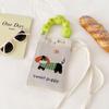 Sommer Damen Niedliche Mini-Tasche Vielseitige Mode Handytasche Cartoon Gestrickte Handtasche Umhängetasche Umhängetasche