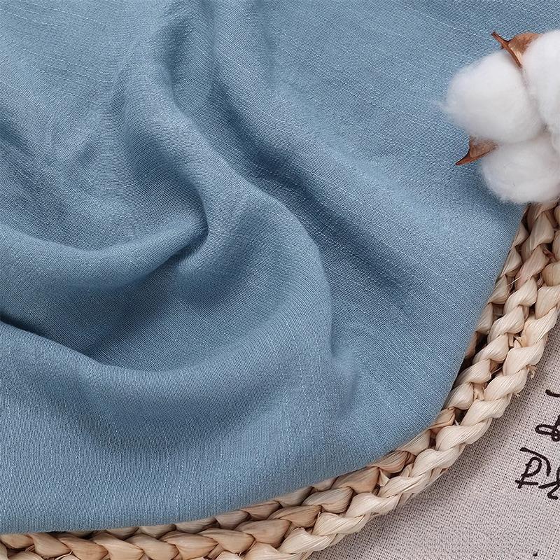 100/300/500cm Cotton Linen Fabric Thin Breathable For DIY Sewing Dress Shirt Clothing Fabrics Curtain Tablecloths Material