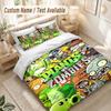 Plants Vs. Zombies Bedding Set, 1 Duvet Cover & 2 Pillowcases Soft Comfortable Bedroom Home Textile Decor
