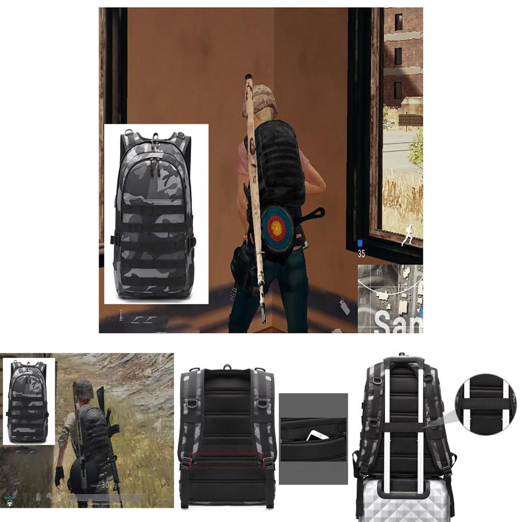 Pubg New Playerunknowns Battlegrounds Level 3 Backpack With Usb Charger Port