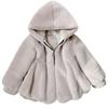 Autunno Inverno Abbigliamento Bambini Cappotto Bambina Spesso Dolce Pelliccia Moda Pelliccia di Coniglio