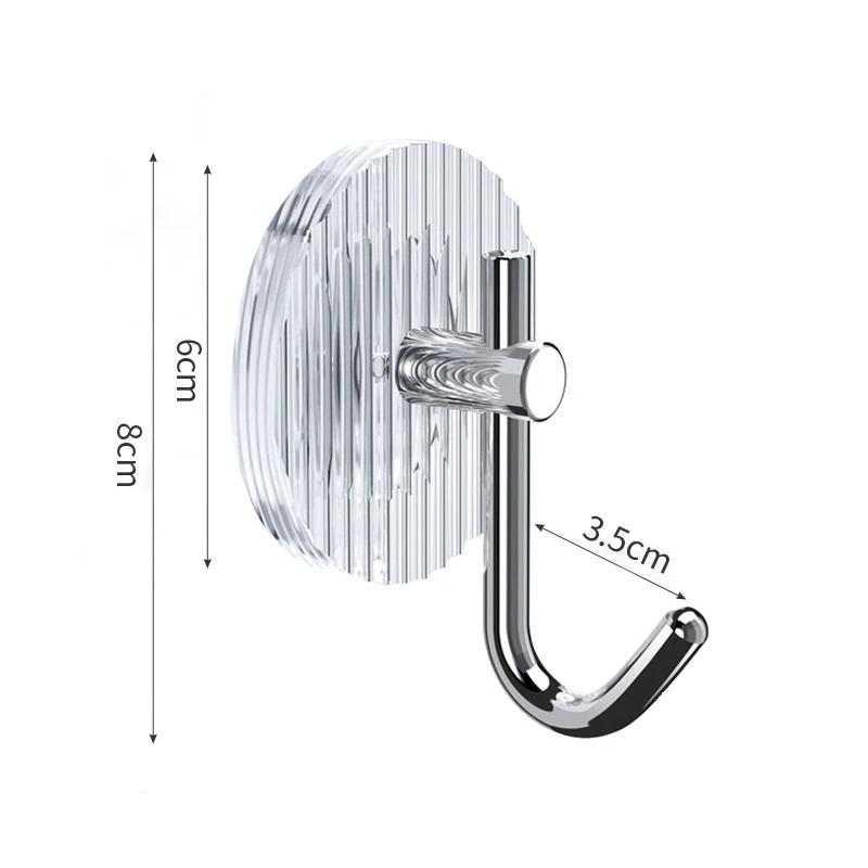 

Акриловый настенный крючок для ванной комнаты, самоклеящийся крючок для полотенец, настенная вешалка для полотенец без перфорации, крючок для ключей на дверь, домашний декор
