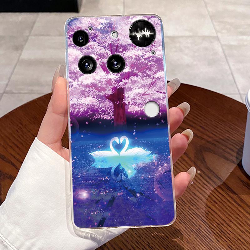 Casing For Nothing Phone (3) Case For Phone3 Back Cover Aesthetic Fashion Cute Cat Cartoon Transparent Soft Silicone Phone Case