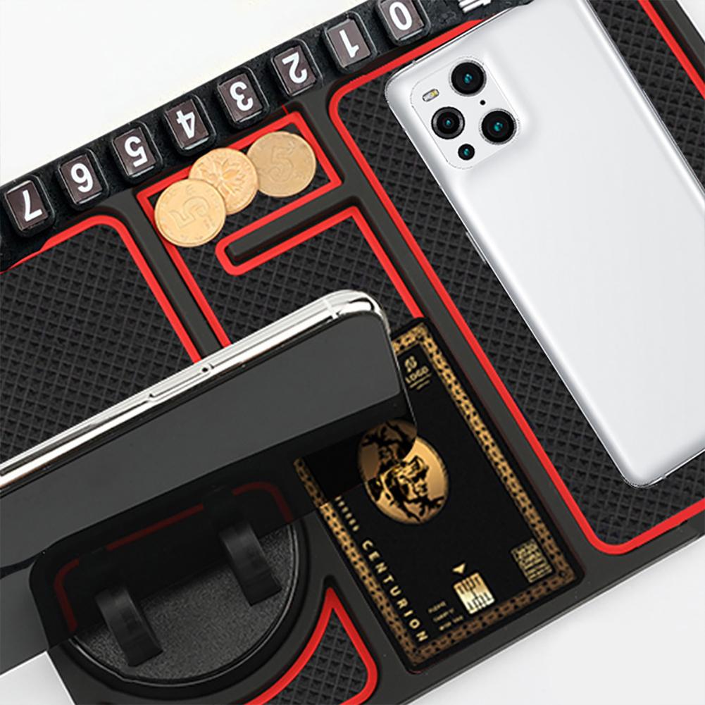 Car Dashboard Car Anti-Slip Mat Multifunctional Auto Phone Cushion Sticky Anti-Skid Mat for Navigation Car Interior Accessories